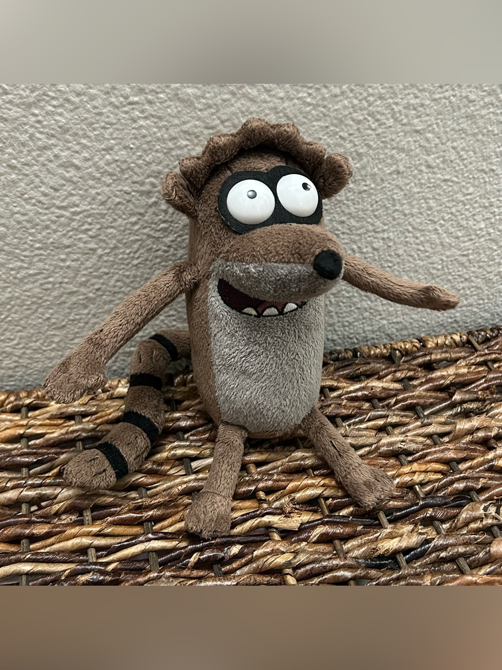 Cartoon Network Brown and Gray Raccoon Plush Toy